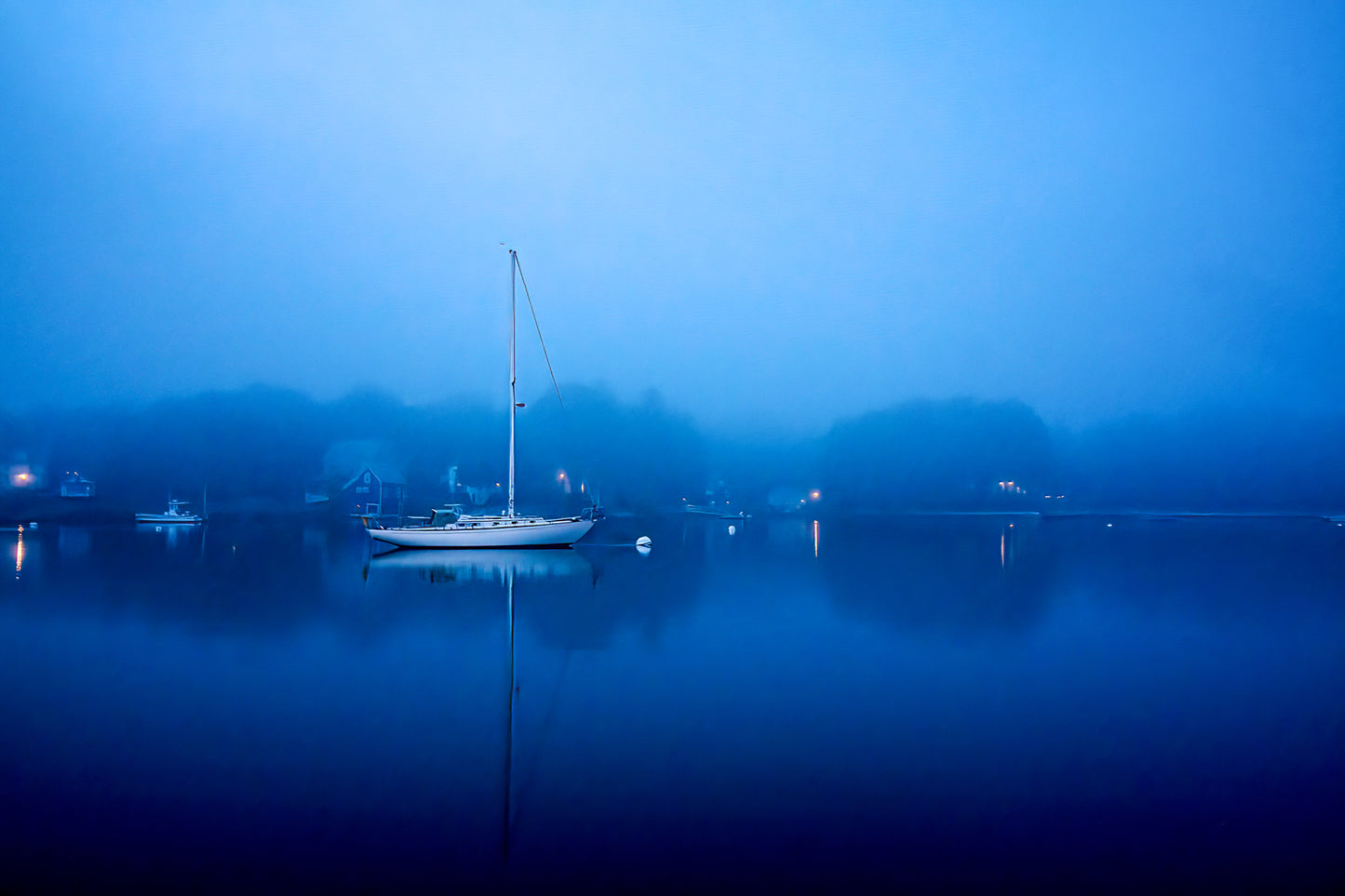 When the Fog Rolled In Framed Print