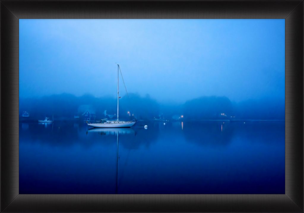 When the Fog Rolled In Framed Print